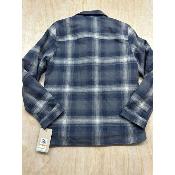 Levi’s Men’s Quilted Flannel Cotton Shacket Zip Up Sz Small New! $128 Blues Gray - Picture 4 of 4